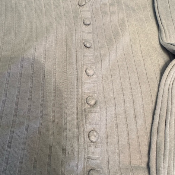 Abercrombie and Fitch Vneck Cardigan Baby Blue - Picture 3 of 7